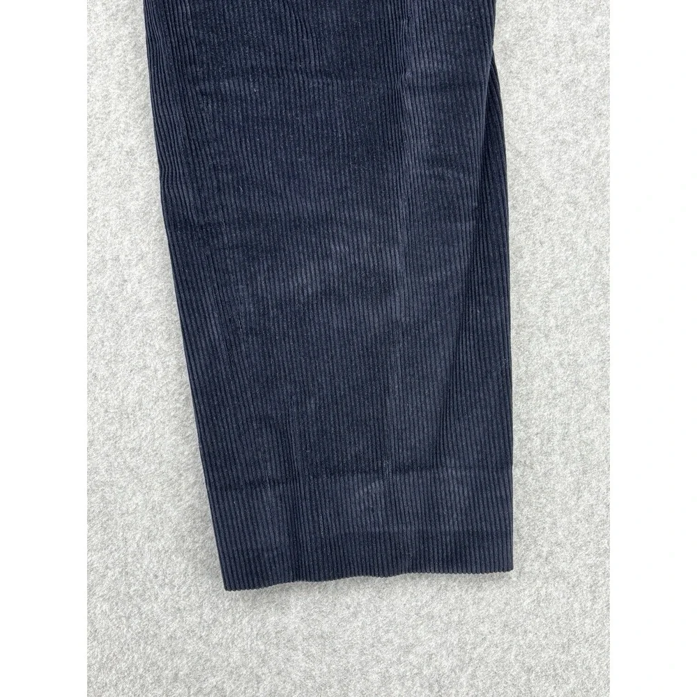Vintage Eddie Bauer Corduroy Pants Made USA Navy Pleated 26x29